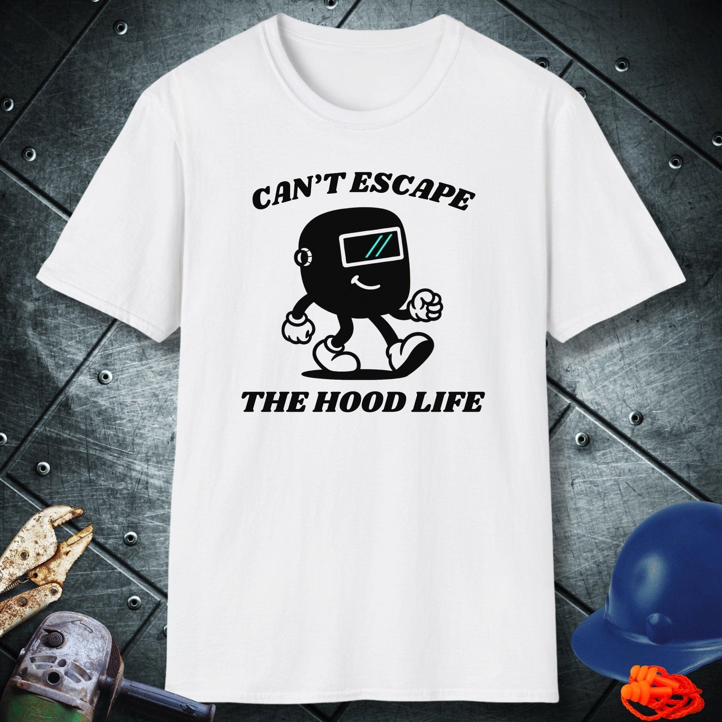 White Hood Trapped Tshirt