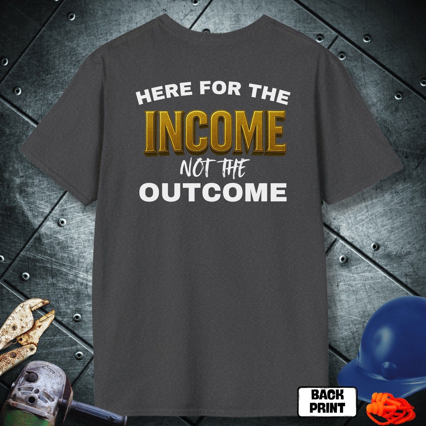 Dark Heather Dollar Driven "Pay Me" Tshirt
