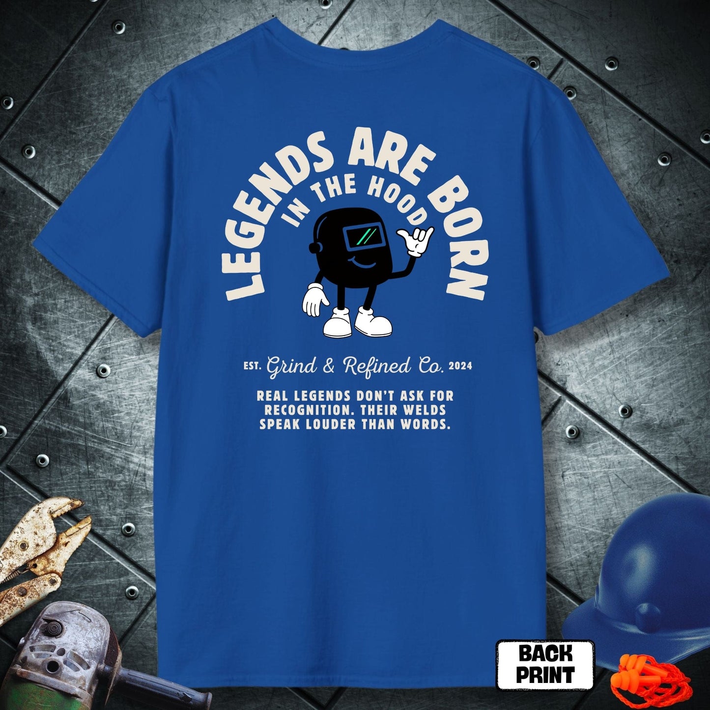 Royal Blue Hood Legend tshirt
