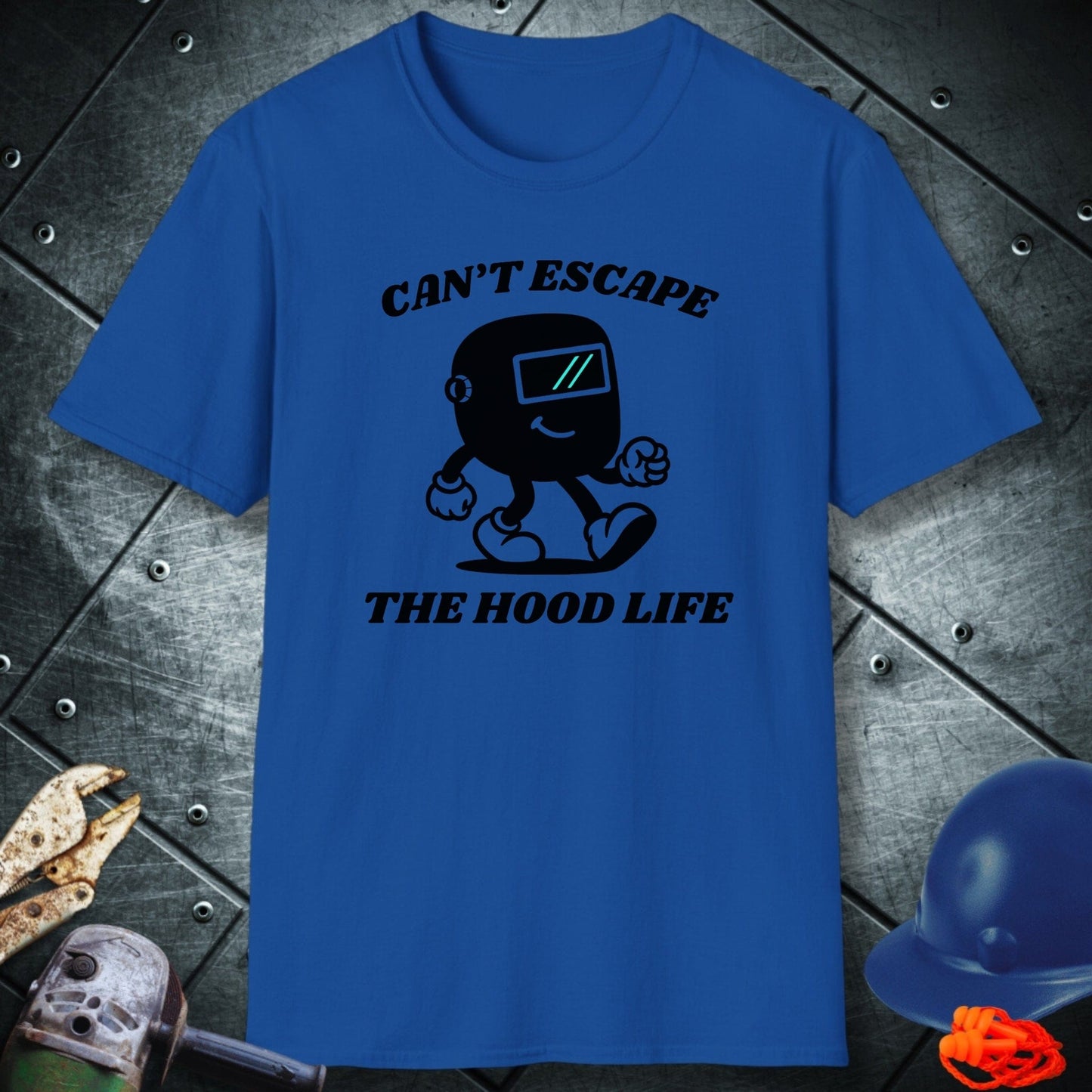 Royal Blue Hood Trapped Tshirt