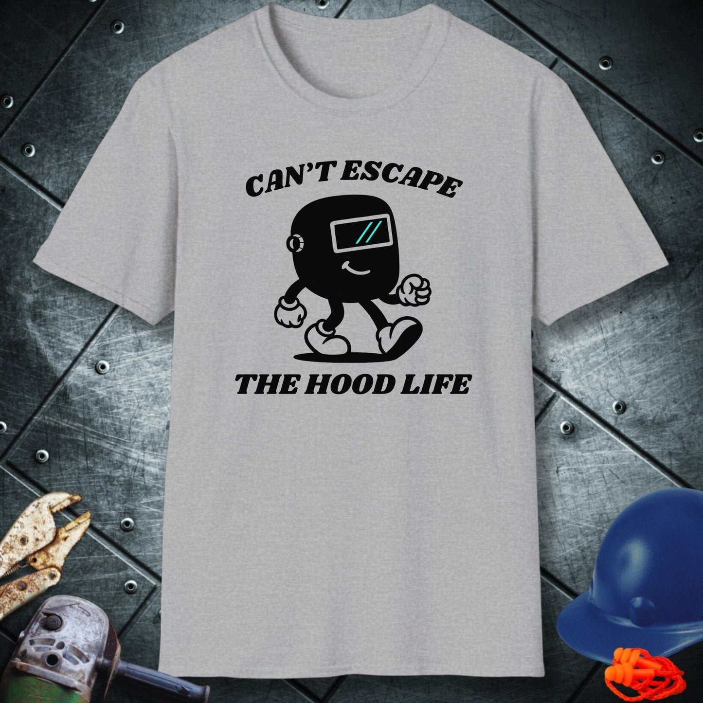 Grey Hood Trapped Tshirt