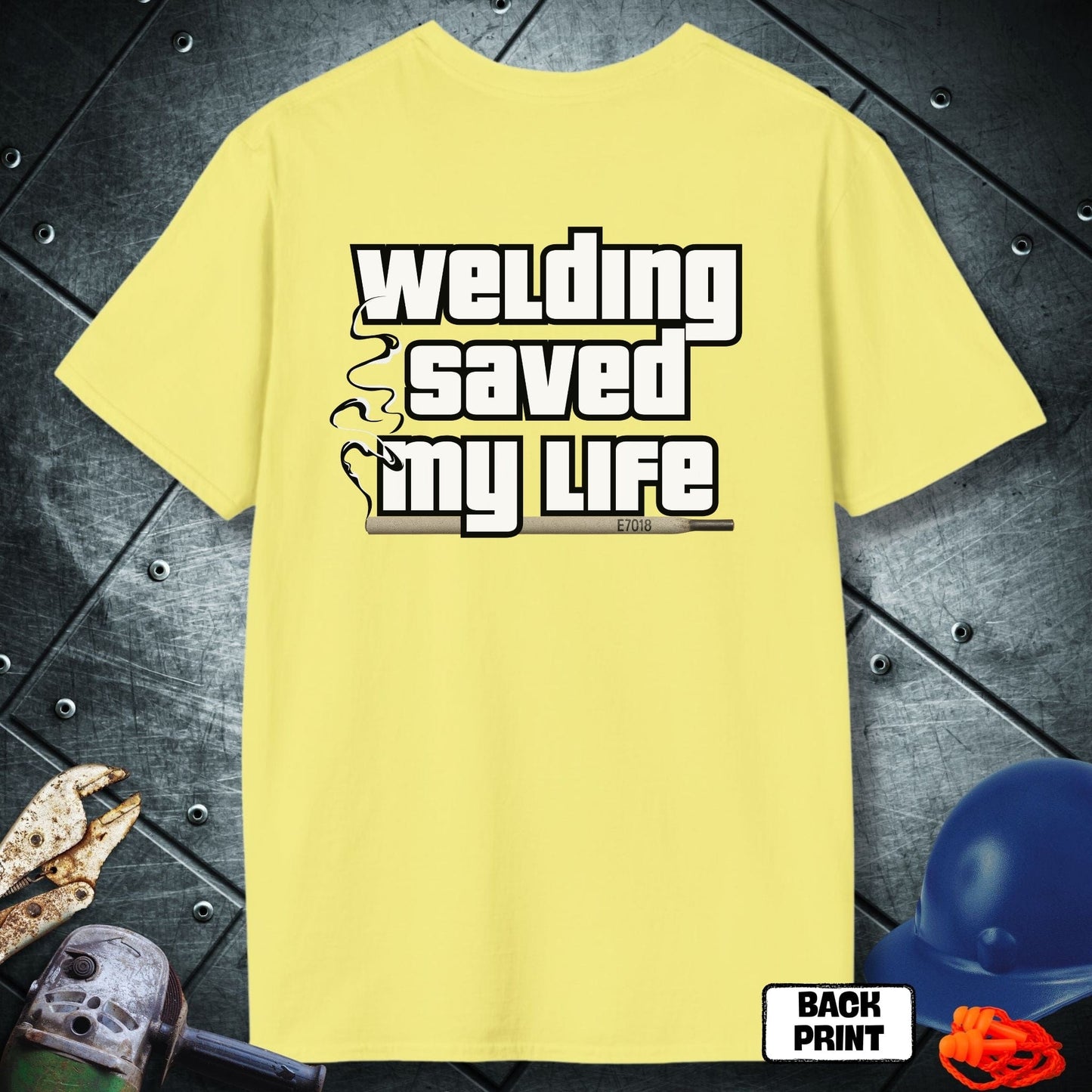 Cornsilk Welding saved my life Tshirt