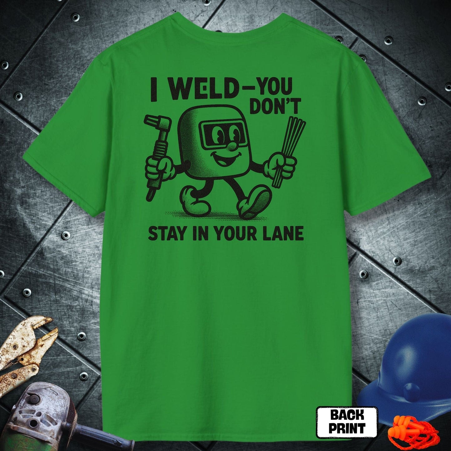 Irish Green Alpha welder tshirt