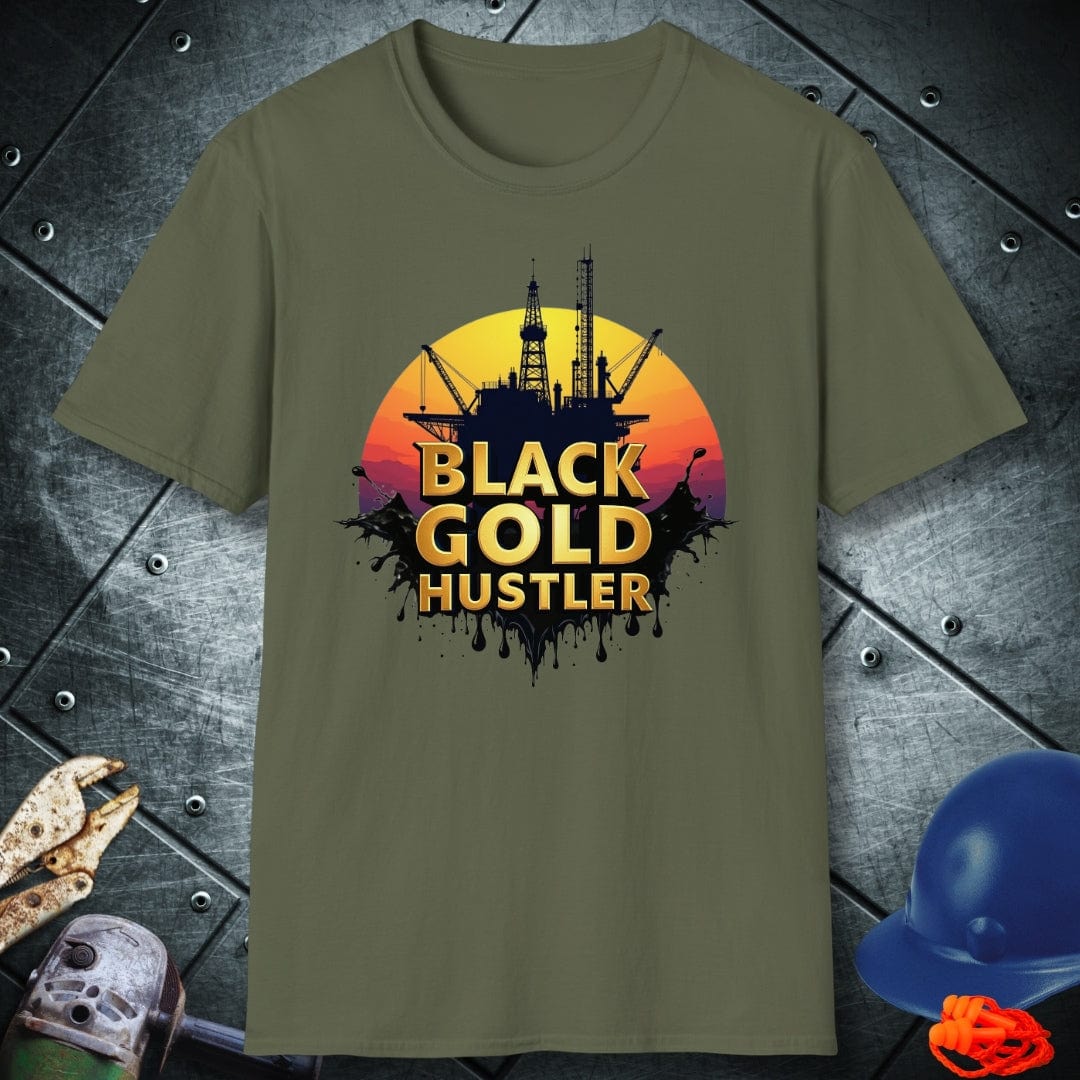 BLACK GOLD HUSTLER | OIL & GAS T-SHIRT