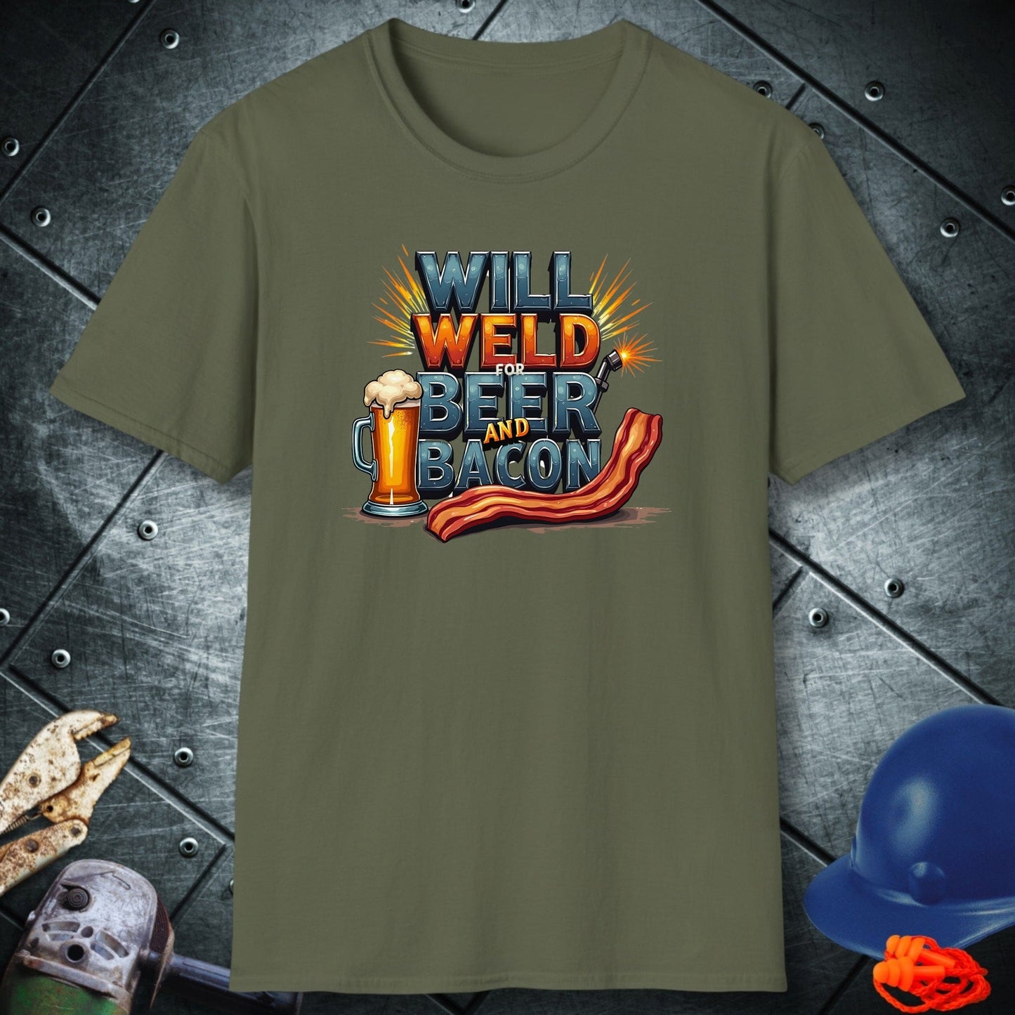 Beer and Bacon welder shirt