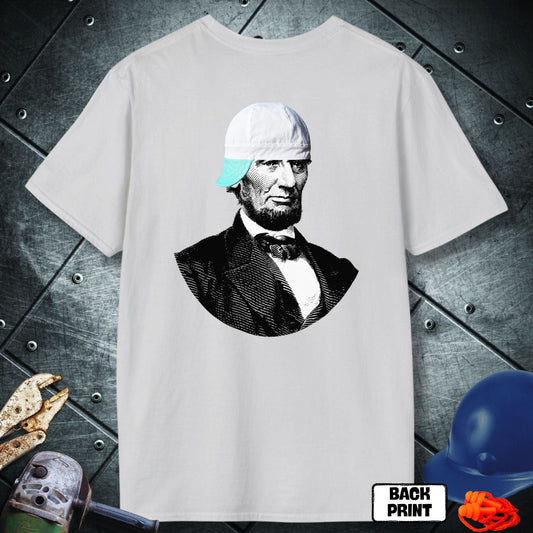 White Lincoln Welder (white Beanie) Tshirt