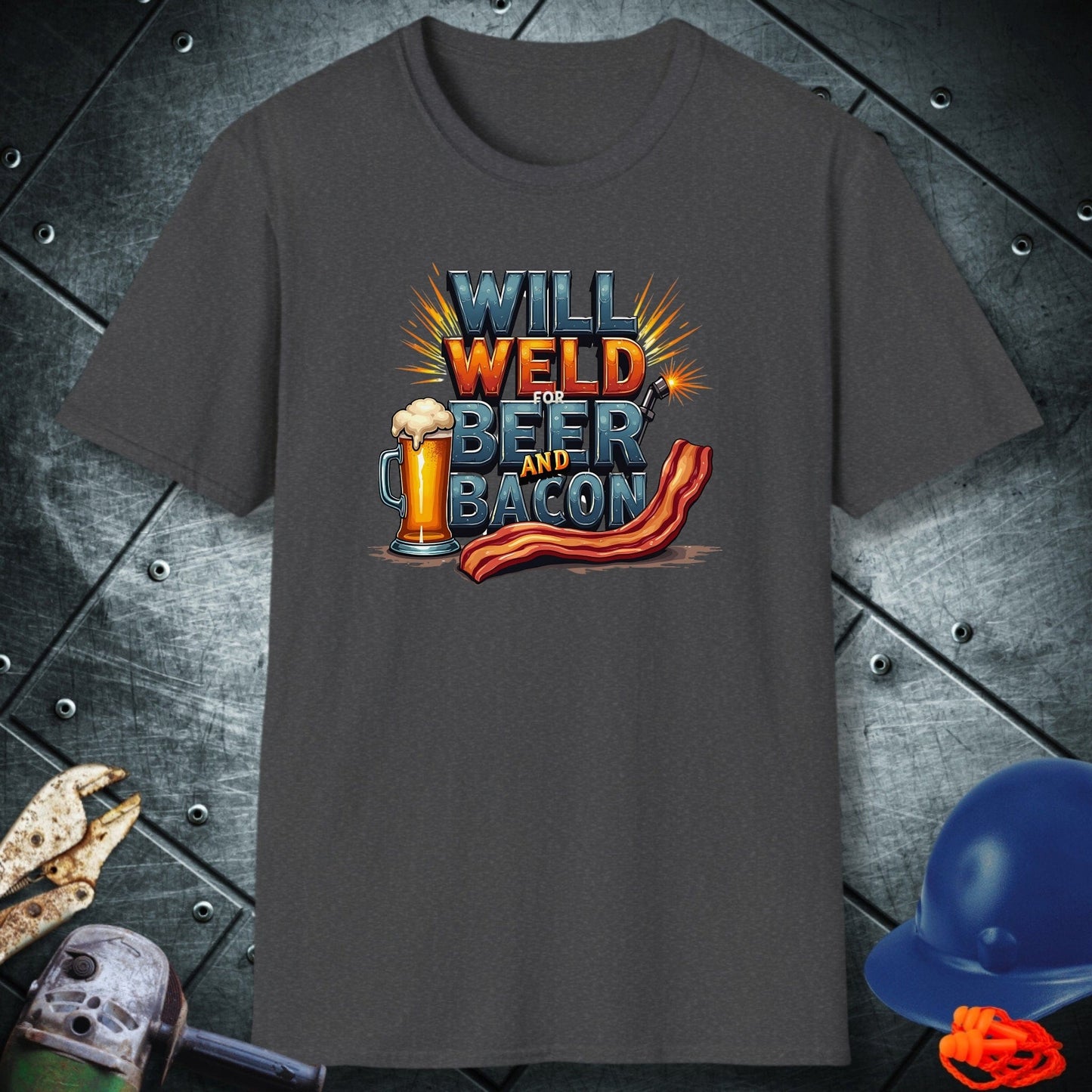 Beer and Bacon welder shirt