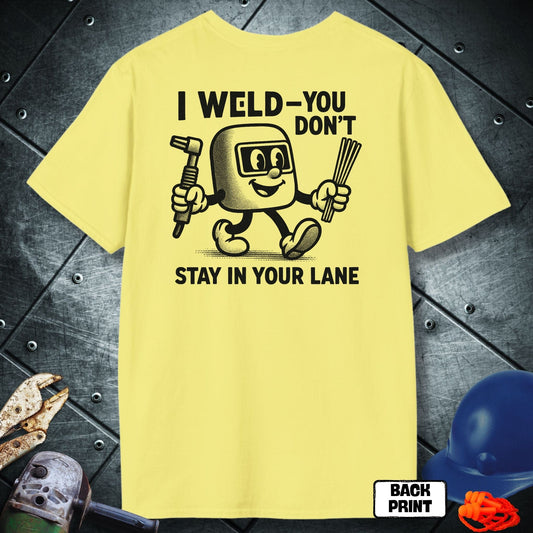 Cornsilk Alpha welder tshirt