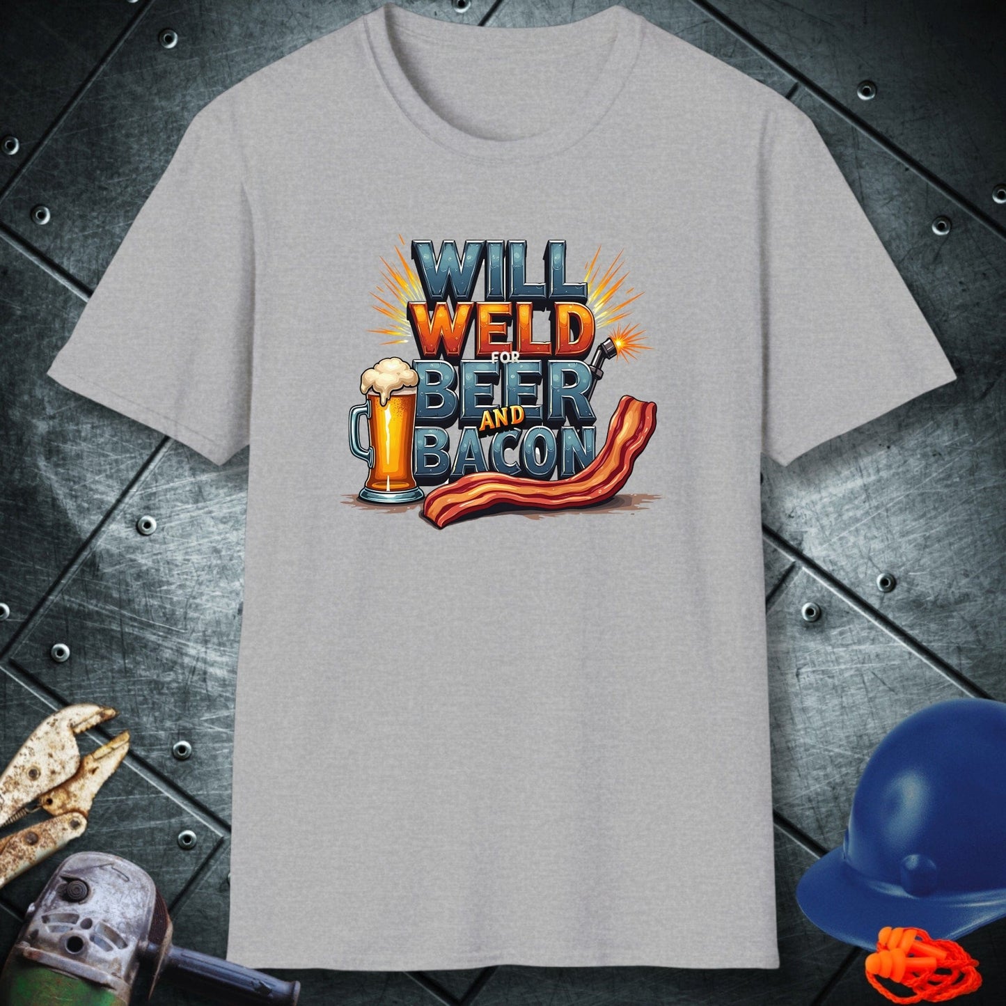 Beer and Bacon welder shirt
