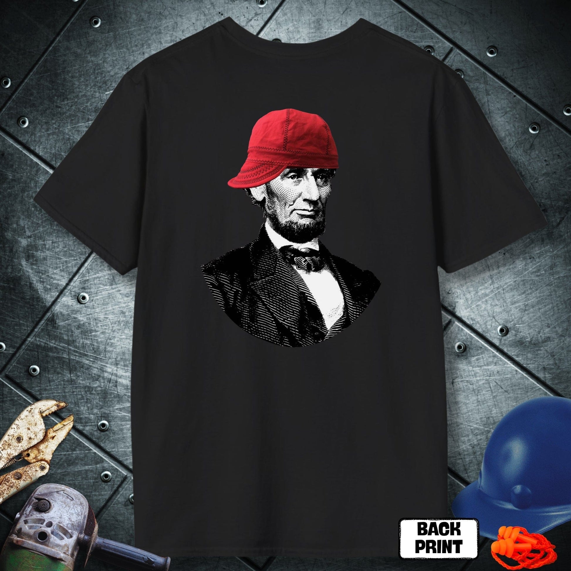 Black Lincoln Welder (BackPrint) tshirt