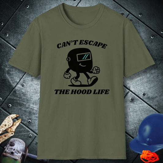 Military Green Hood Trapped Tshirt