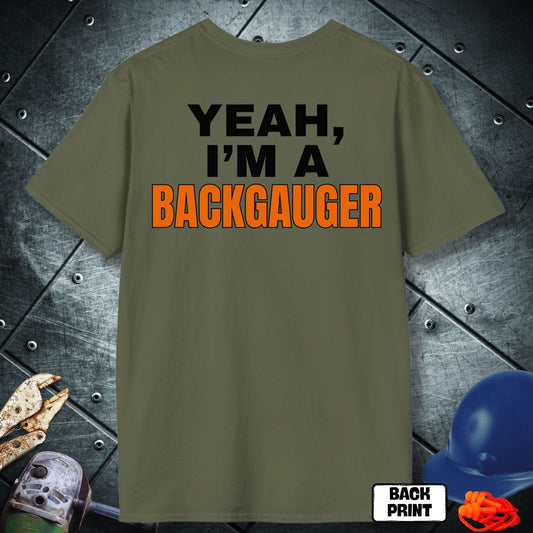 Military Green Backgauger tshirt