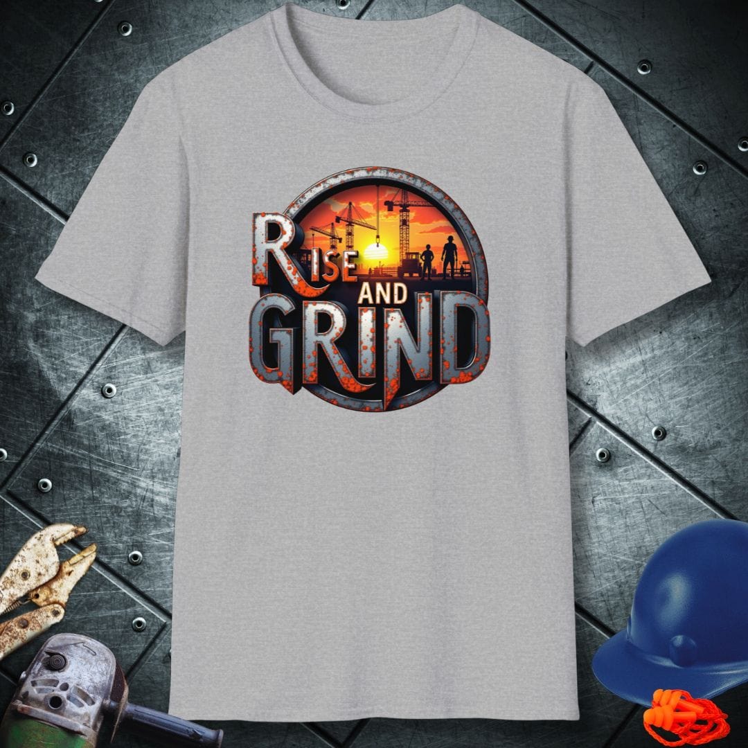 RISE AND GRIND | TRADE SAYINGS T-SHIRT