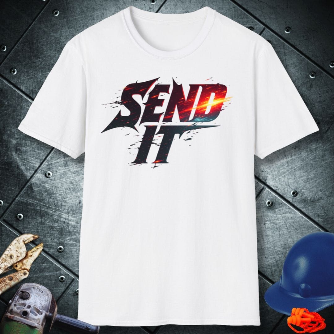 SEND IT FULL THROTTLE | TRADE SAYINGS T-SHIRT