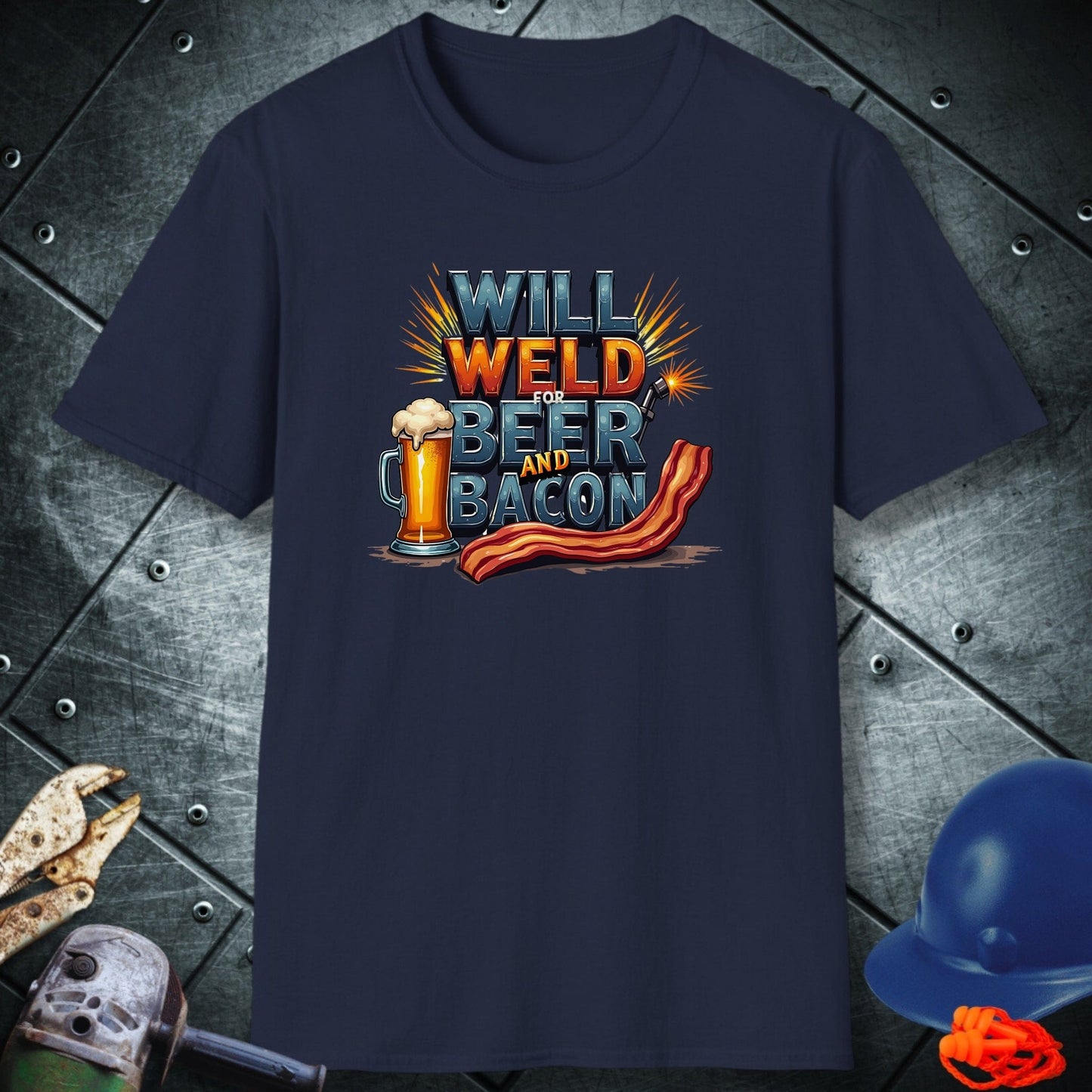 Beer and Bacon welder shirt