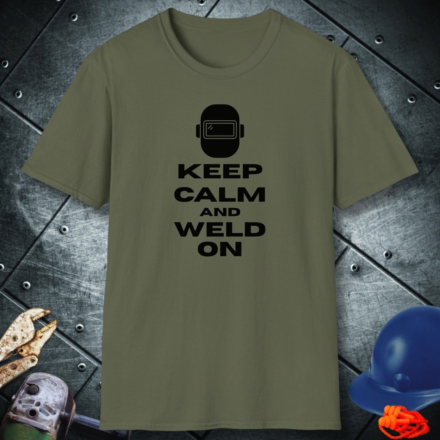 Keep Calm welder shirt