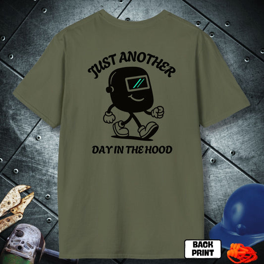  Military Green HOOD MODE (Backprint) Welder Shirt