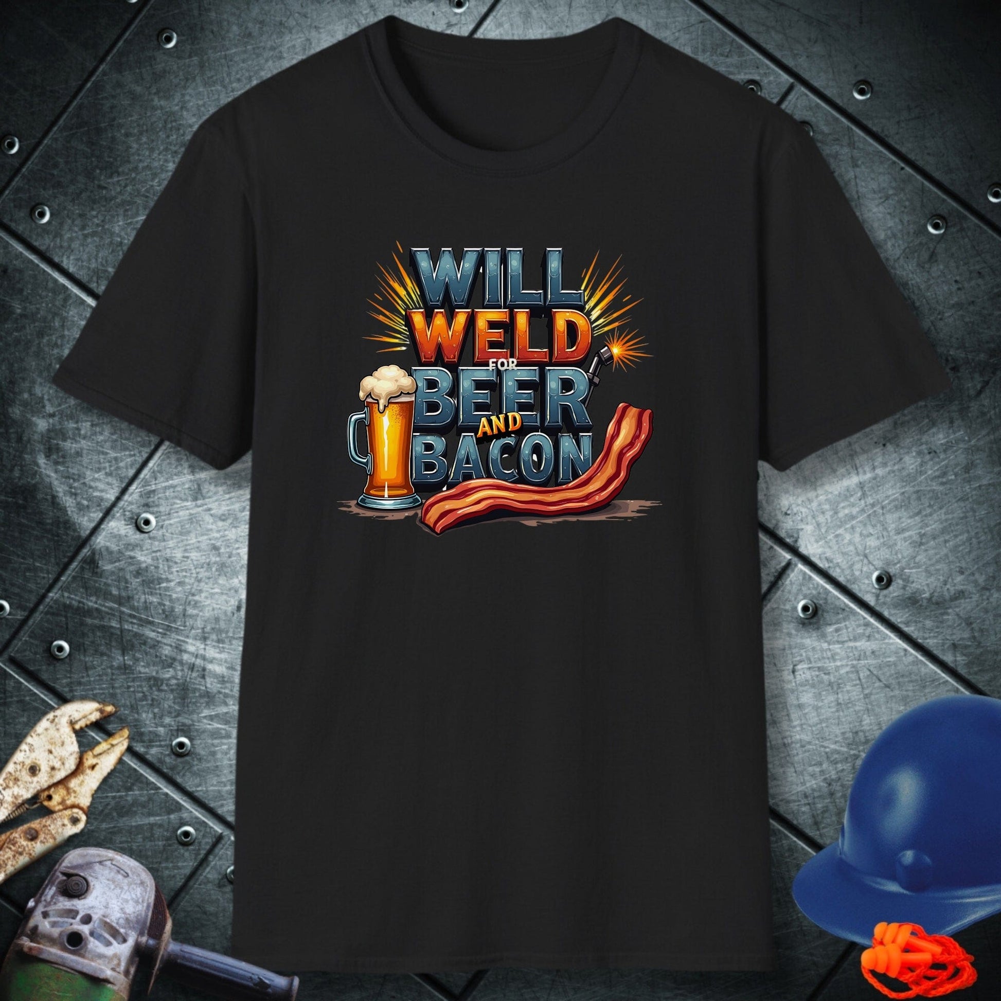 Beer and Bacon welder shirt