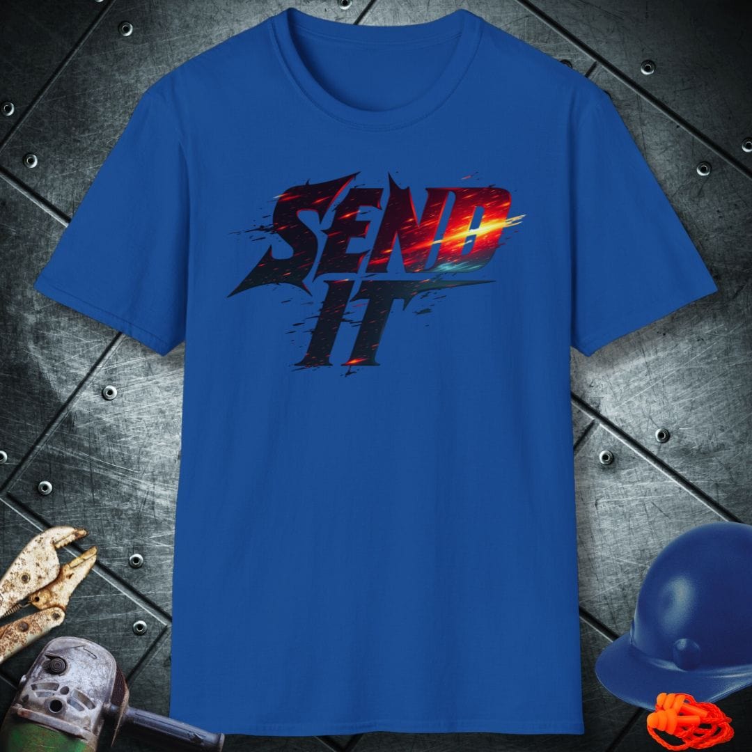 SEND IT FULL THROTTLE | TRADE SAYINGS T-SHIRT